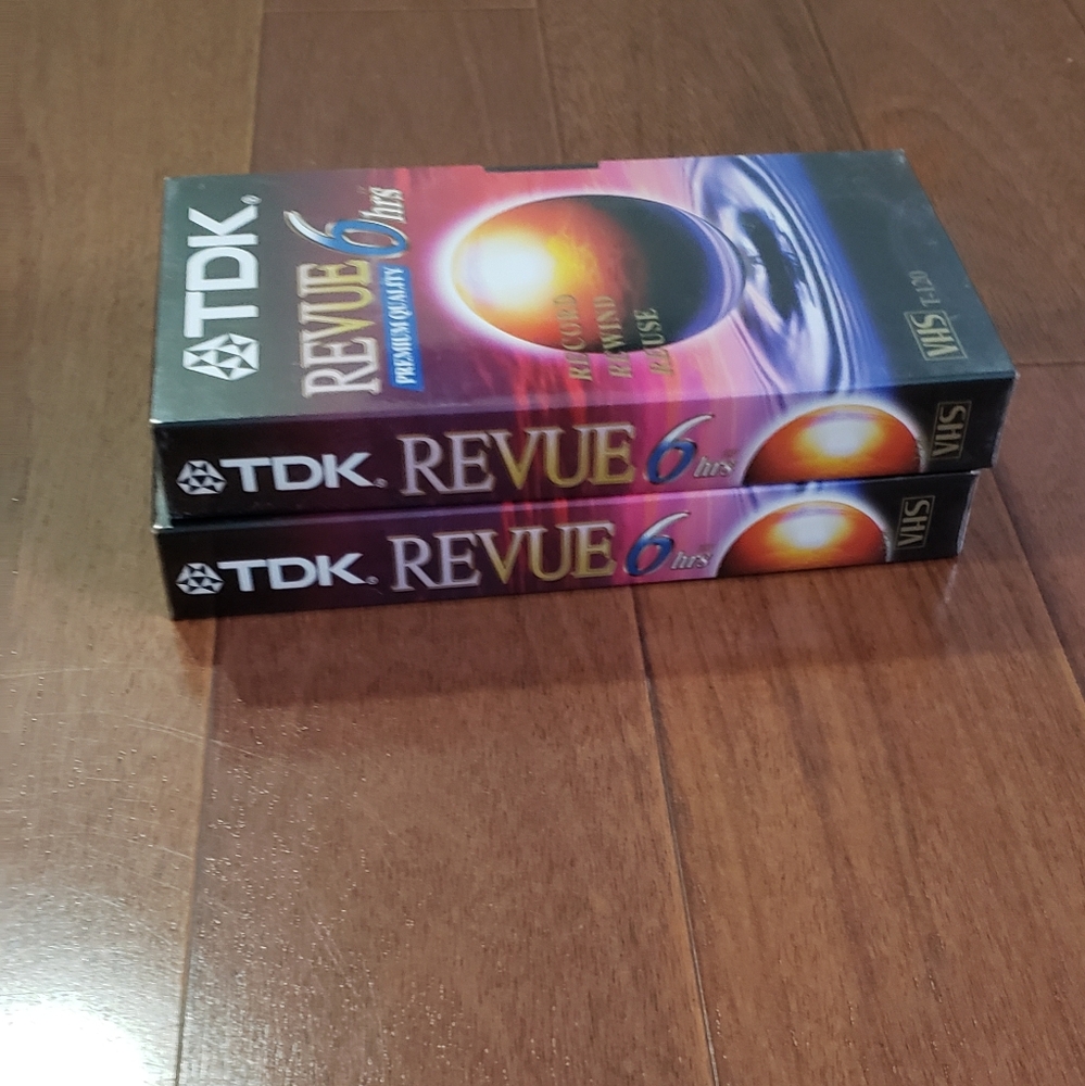 NWT TDK REVUE VHS tapes